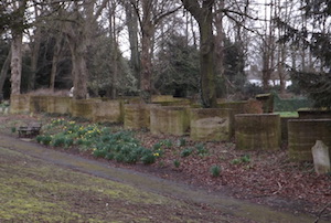 Tank traps near Basingstoke Railway Station