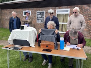 Using replica 18th Century landscape viewing aids